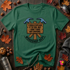 Woodshop Department woodworking t-shirt in Evergreen by Snarky Sarks