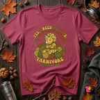 Yarnivore -- Yes, I Need all This knitting t-shirt in Cardinal by Snarky Sarks