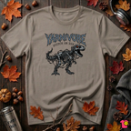 Yarnivore Stitch or Die knitting t-shirt in Asphalt by Snarky Sarks
