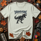 Yarnivore Stitch or Die knitting t-shirt in Citron by Snarky Sarks