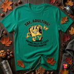 Yay, Adulting! sarcastic graphic t-shirt in Heather Kelly by Snarky Sarks
