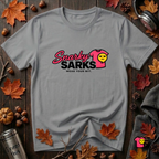 Snarky Sarks Logo graphic t-shirt in Heather Storm
